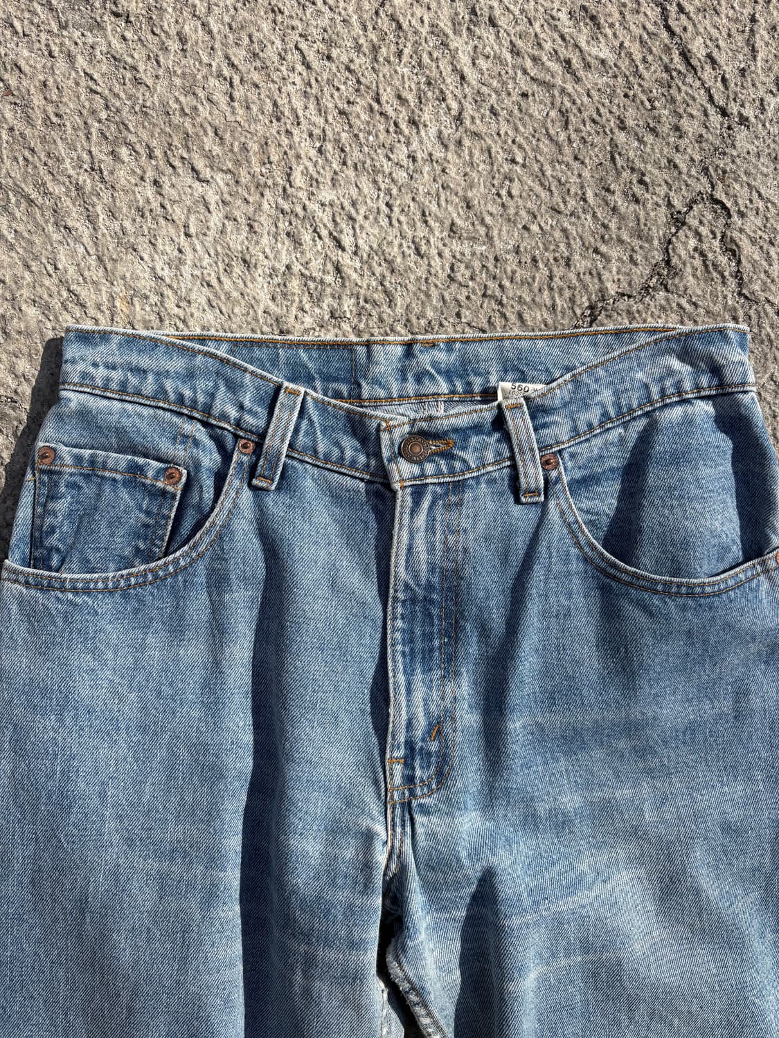 90's 리바이스 560 연청 테이퍼드 데님팬츠 B98 상품이미지7