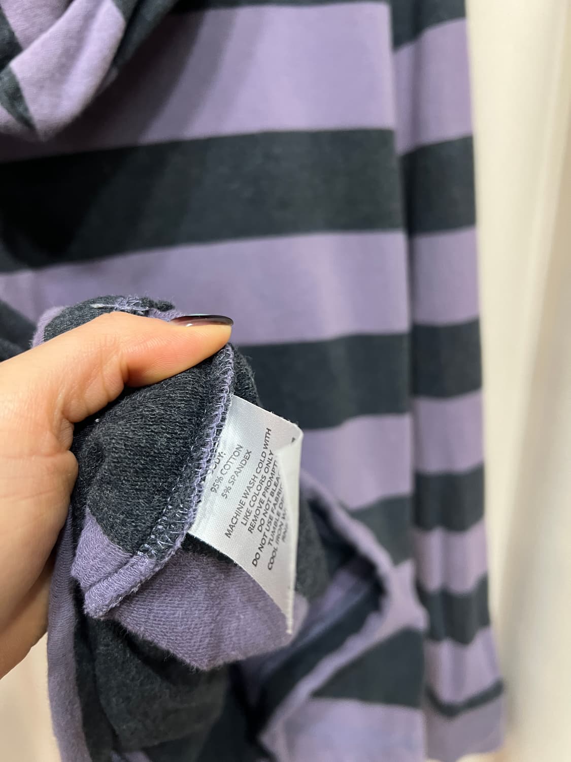 캘빈클라인 퍼플 스트라이프 후드집업  상품이미지6