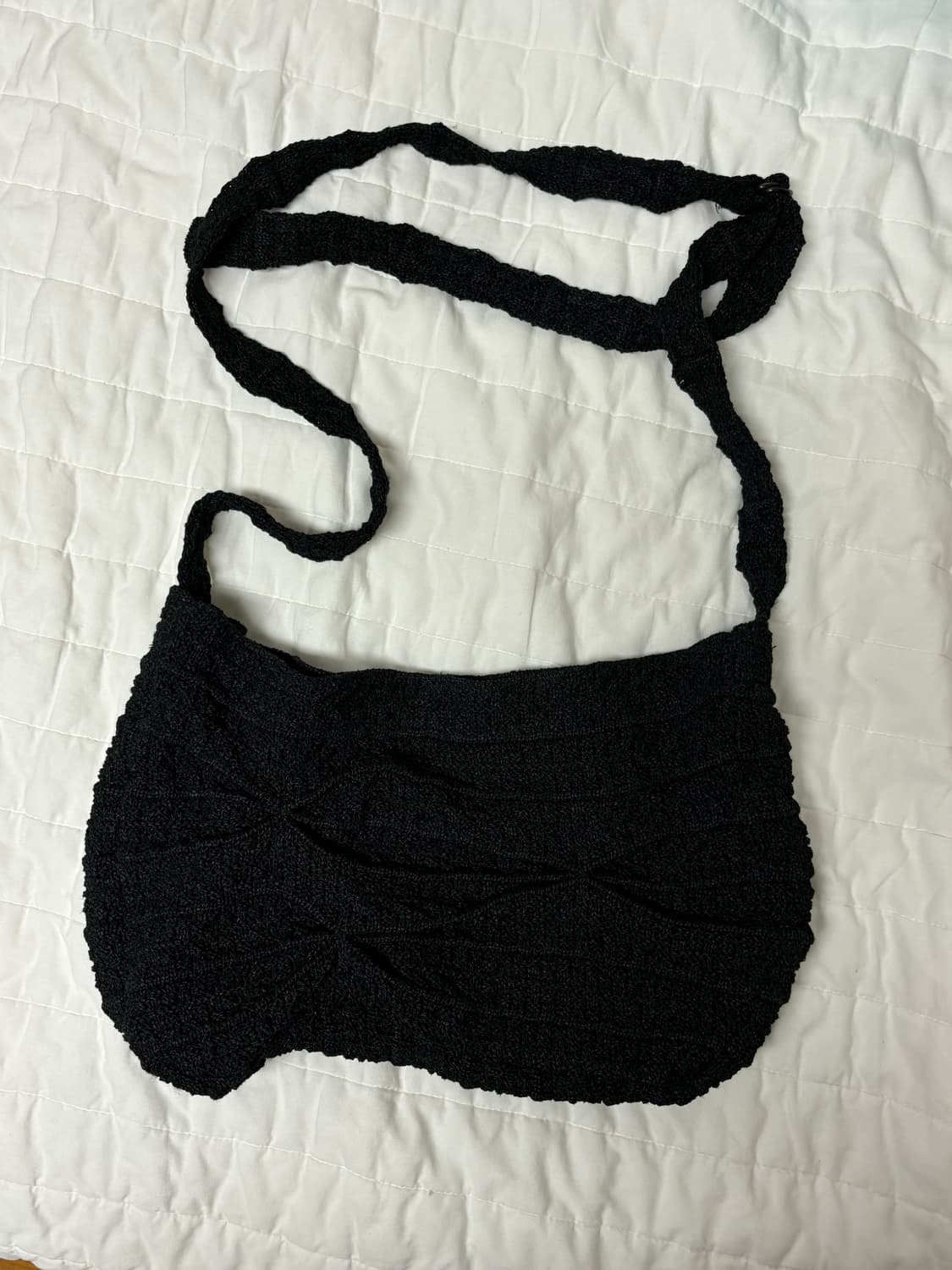 프로페서 이 Gathered Knit Bag Black 상품이미지4