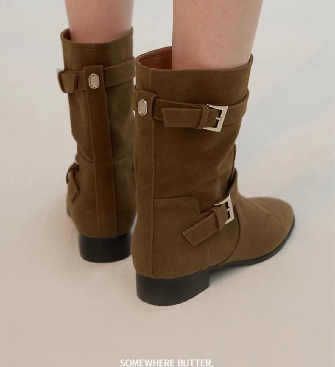 (새상품)썸웨어버터 Boots - Suede Dark Brown(235) 상품이미지4