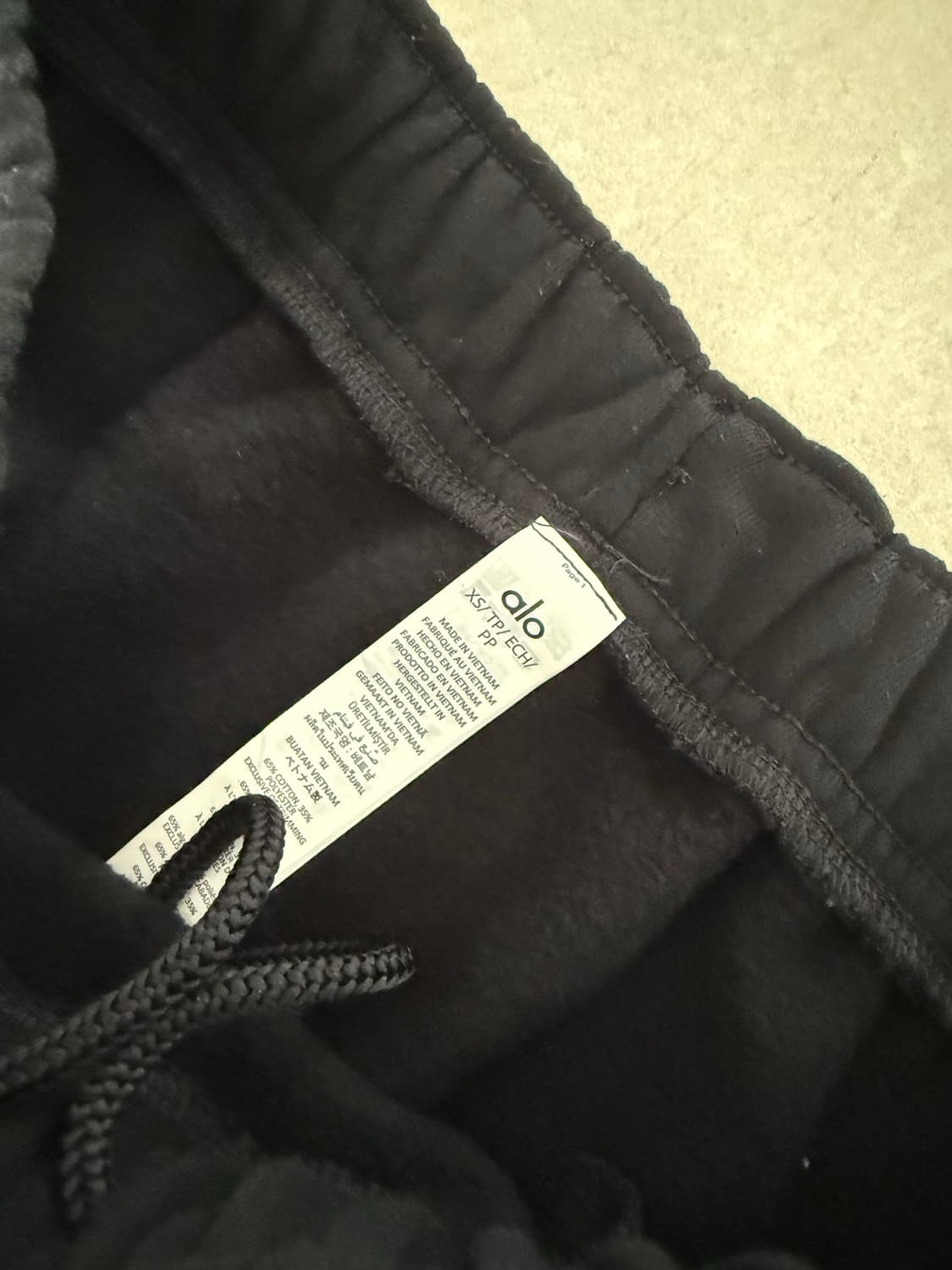 [XS] 알로요가 Accolade Sweatpant 스웻팬츠 블랙 상품이미지3