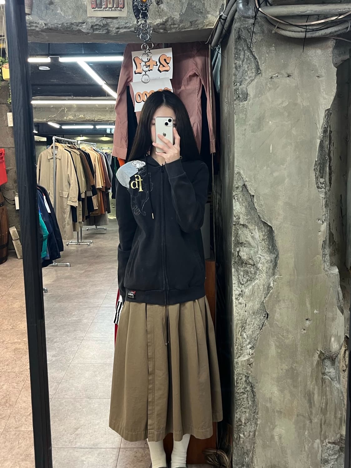 후부 후드집업 블랙 M #csz2947 상품이미지2