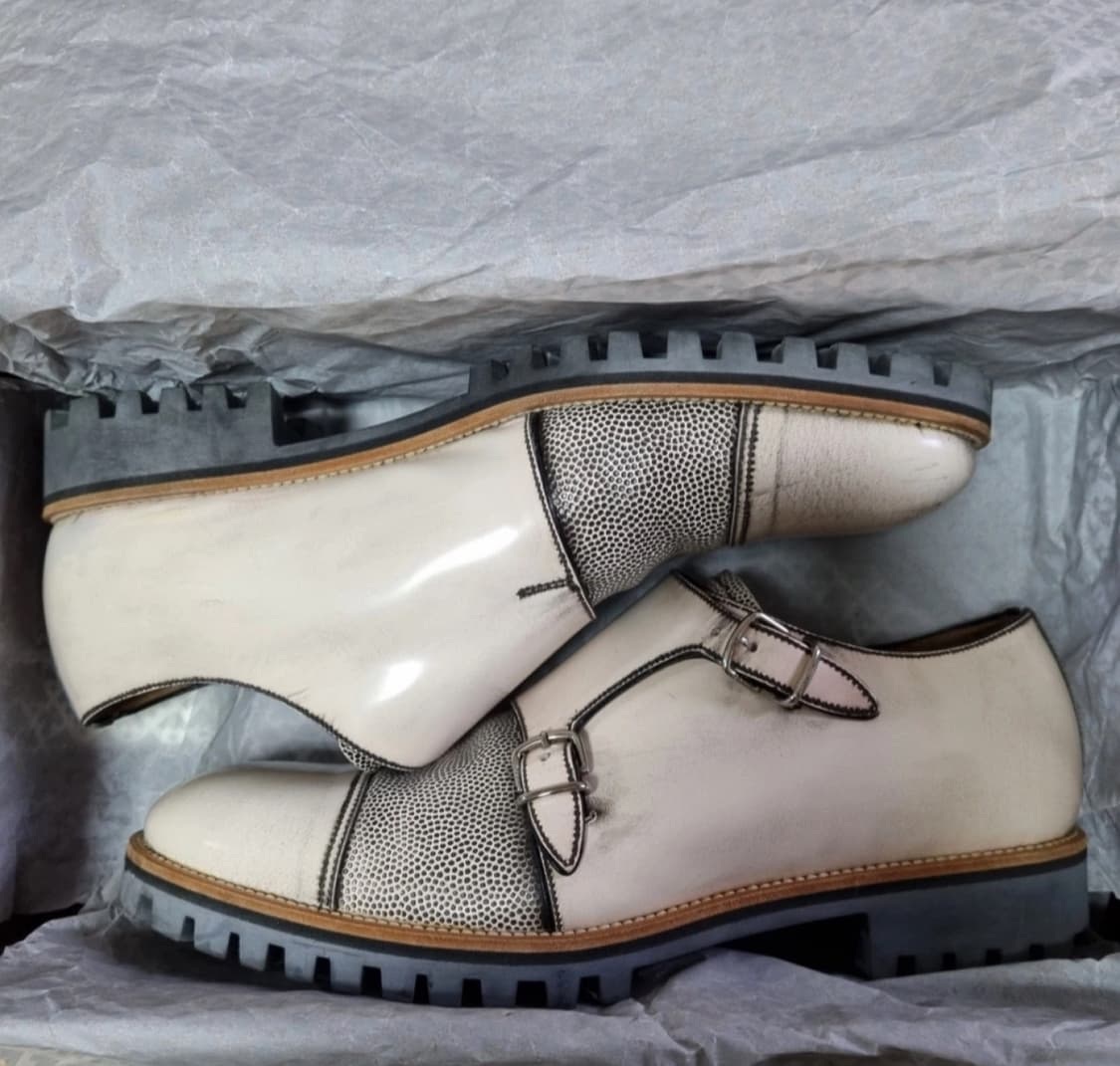 BALLY 발리 몽크 더블 스트랩 남성 구두 us7 eu6 fr40 상품이미지5