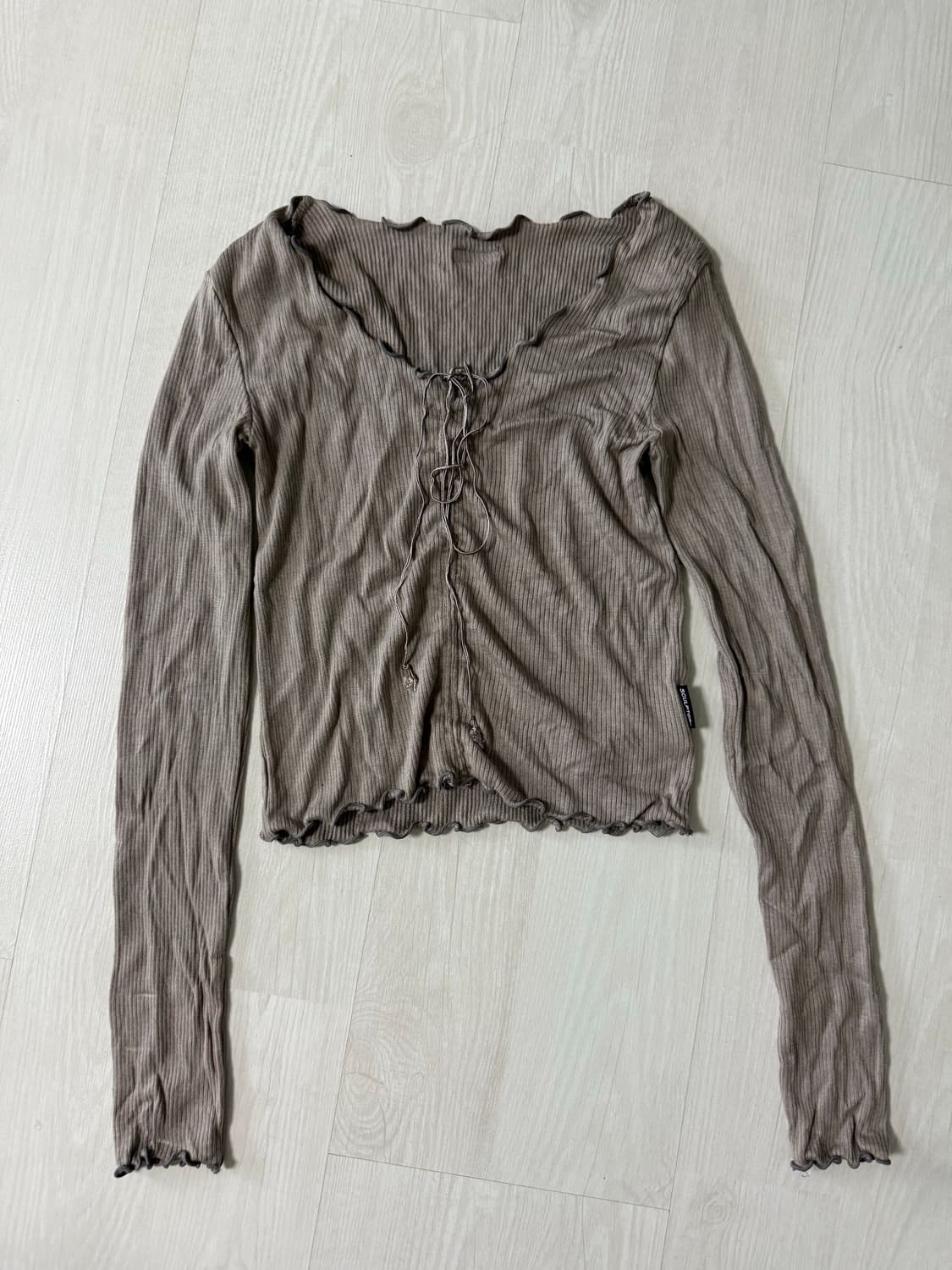 스컬프터 골지 긴팔티 상품이미지1