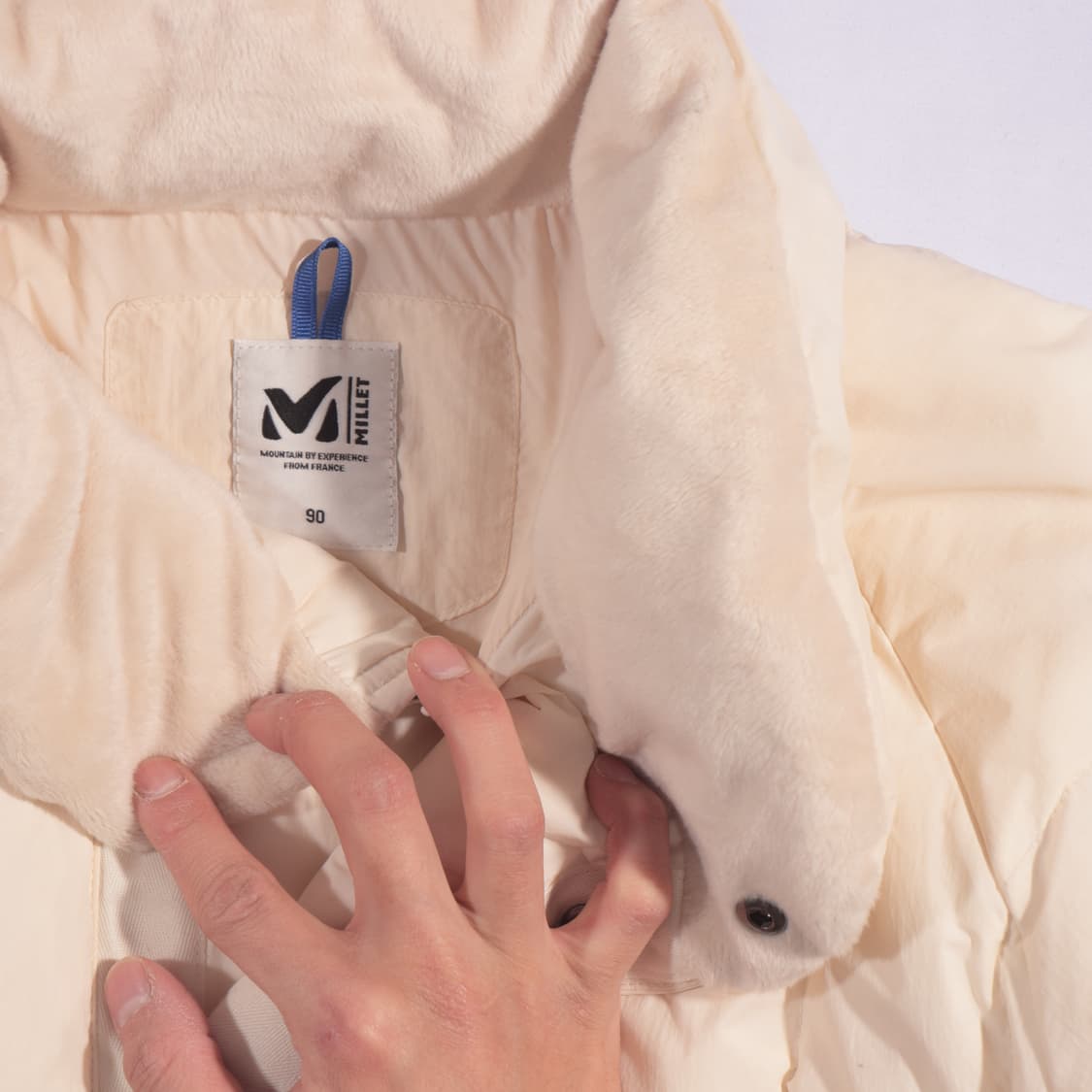 밀레 우먼 아이보리 패딩 B43 상품이미지3