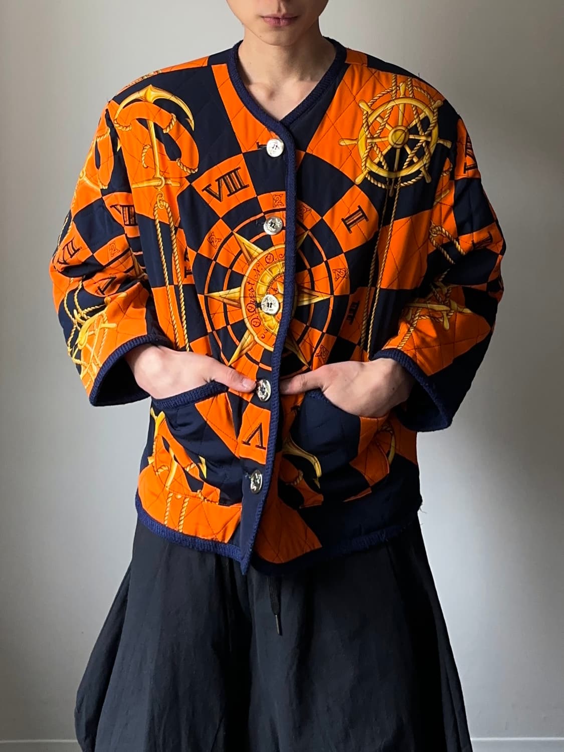 Kei-Two 골드 보이지 퀼팅 자켓 상품이미지4