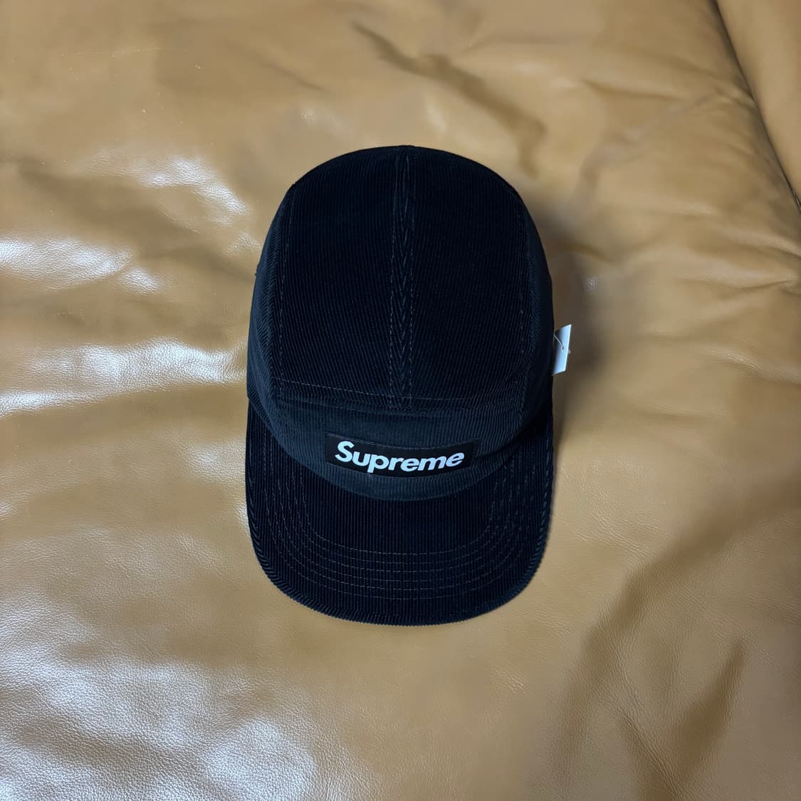Supreme 슈프림 코듀로이 블랙 캠프캡 모자 (Black) 상품이미지5