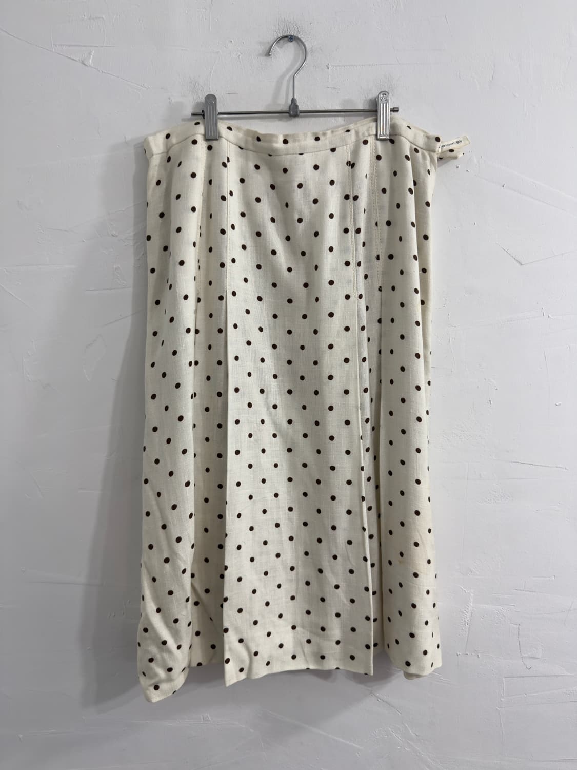 brown dot pleats skirt 상품이미지5