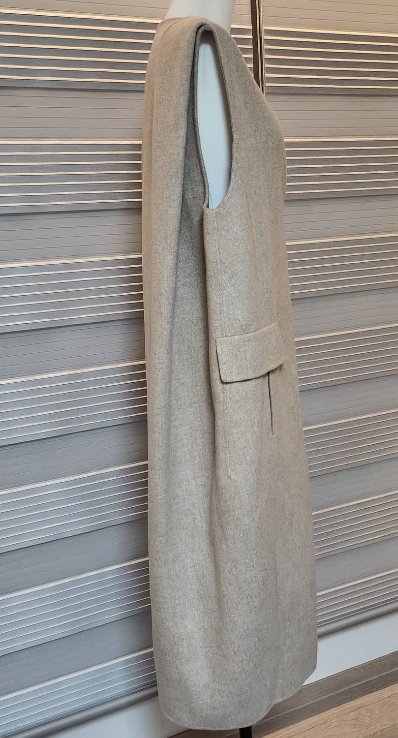 롱 베스트 핸드메이드  집업 스타일 상품이미지2