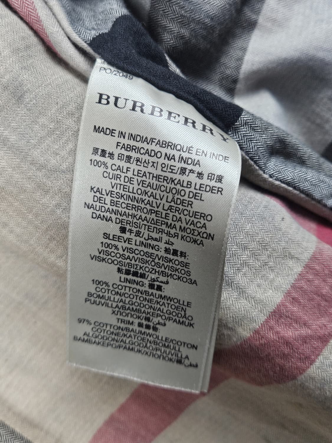 버버리 브릿 카프레더 웨스턴 필드 가죽자켓 ( S ) / 10485 상품이미지8