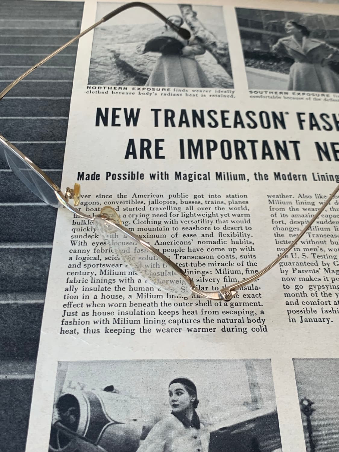 [픽키-603] 골드 라운드 안경 반무테 상품이미지4