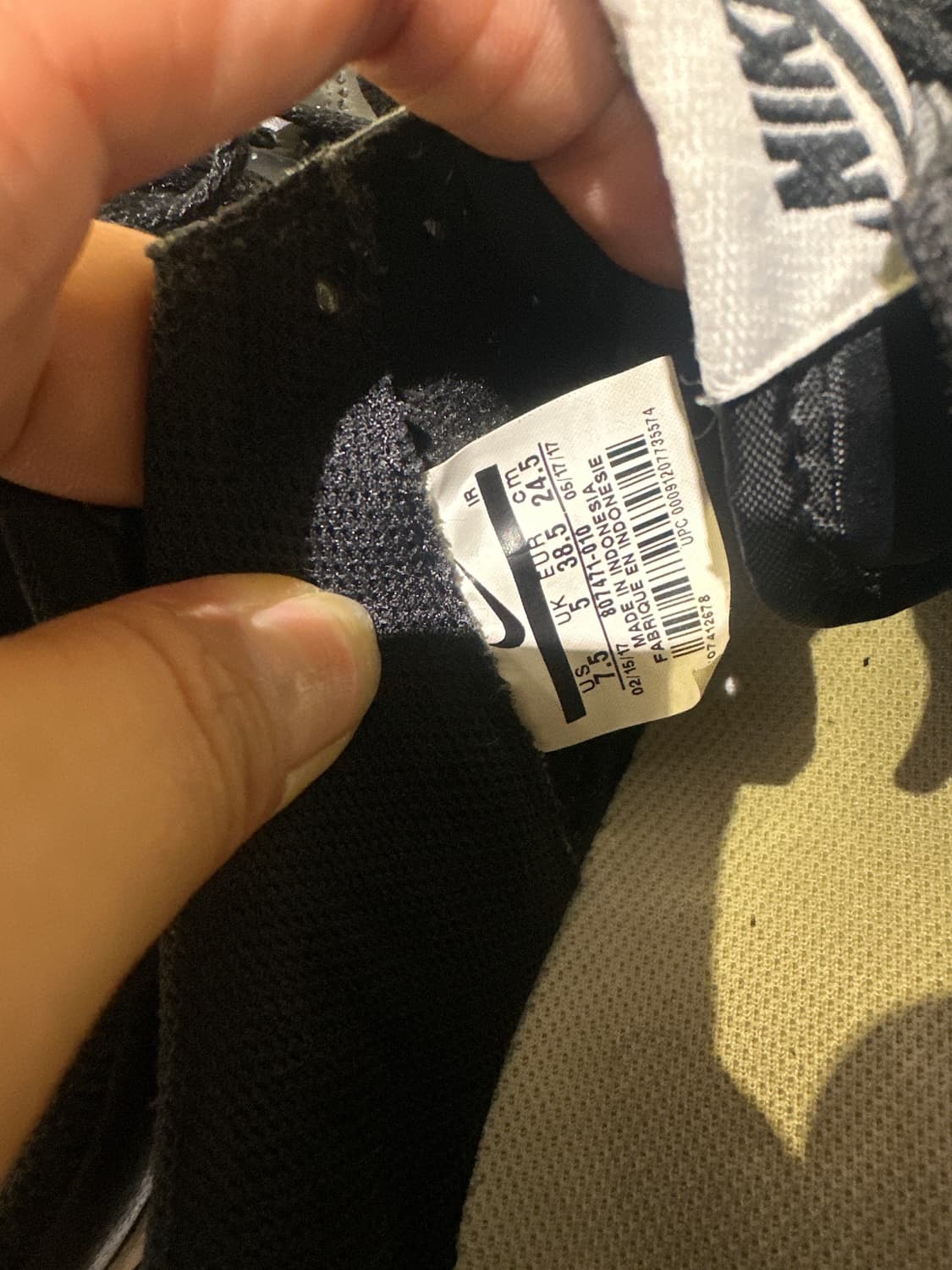 나이키 코르테즈 레더 흰검 245 상품이미지4