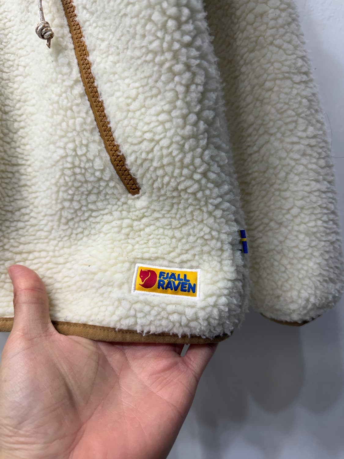 정품) 피엘라벤 남성 뽀글이 플리스 자켓 L 상품이미지3