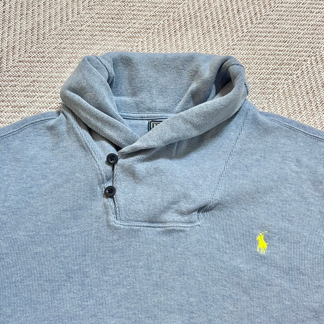 [정품] 폴로 소라 / 옐로우포니 넥숄더 니트 [ L ] 상품이미지3