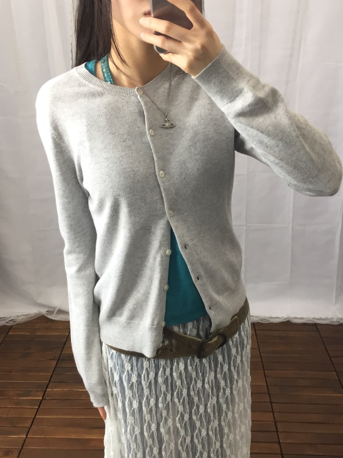 Jpn Gray Cotton Cardigans 상품이미지3