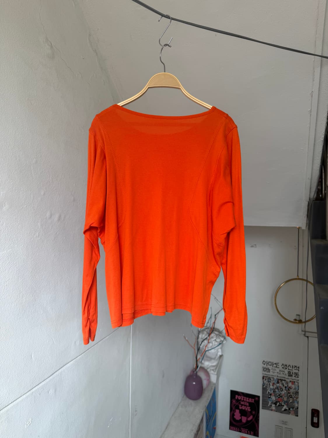 직조•코르셋 디테일 오렌지 탑 상품이미지6