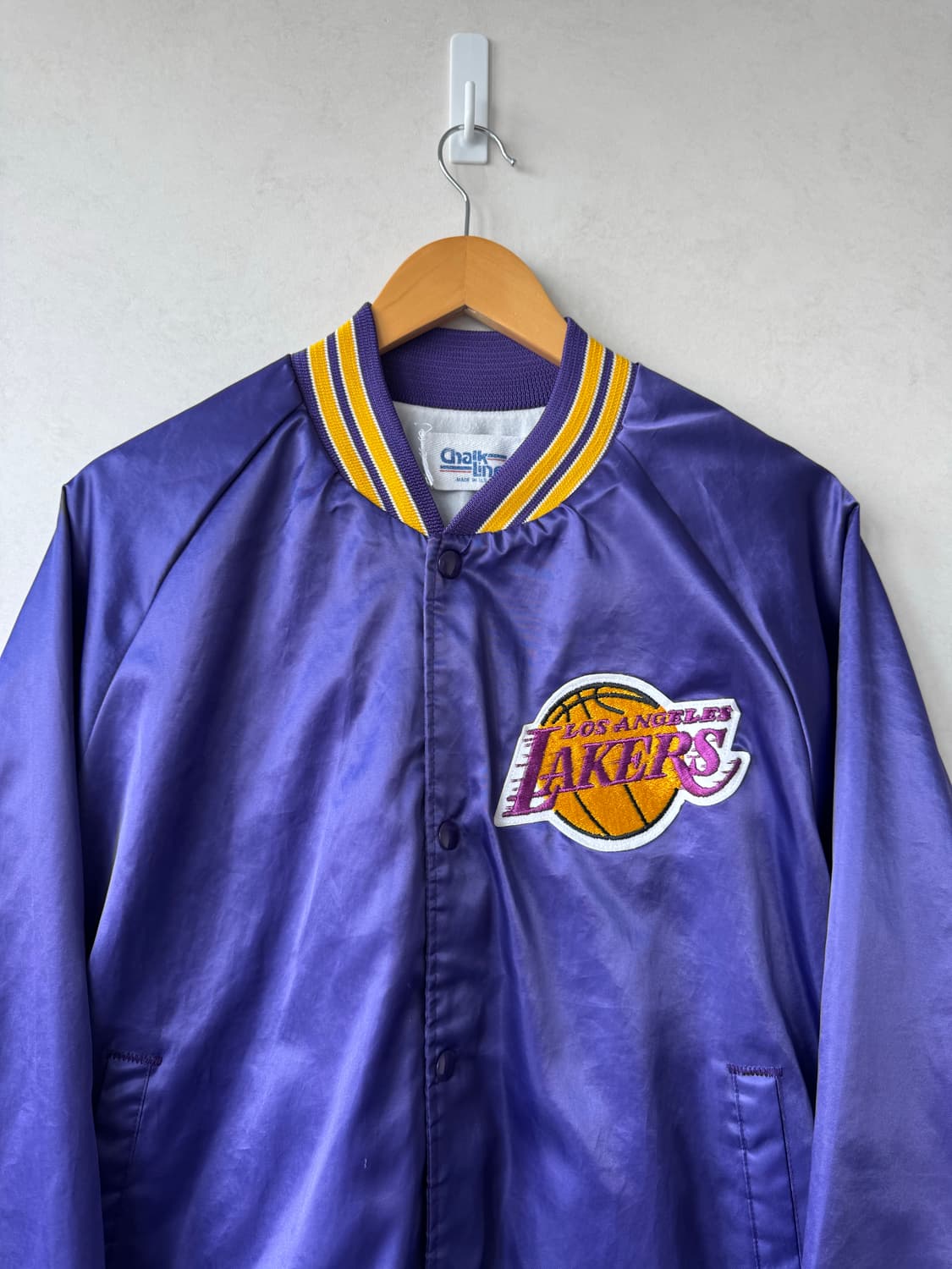 90s Chalk Line Lakers 바시티 자켓 상품이미지2