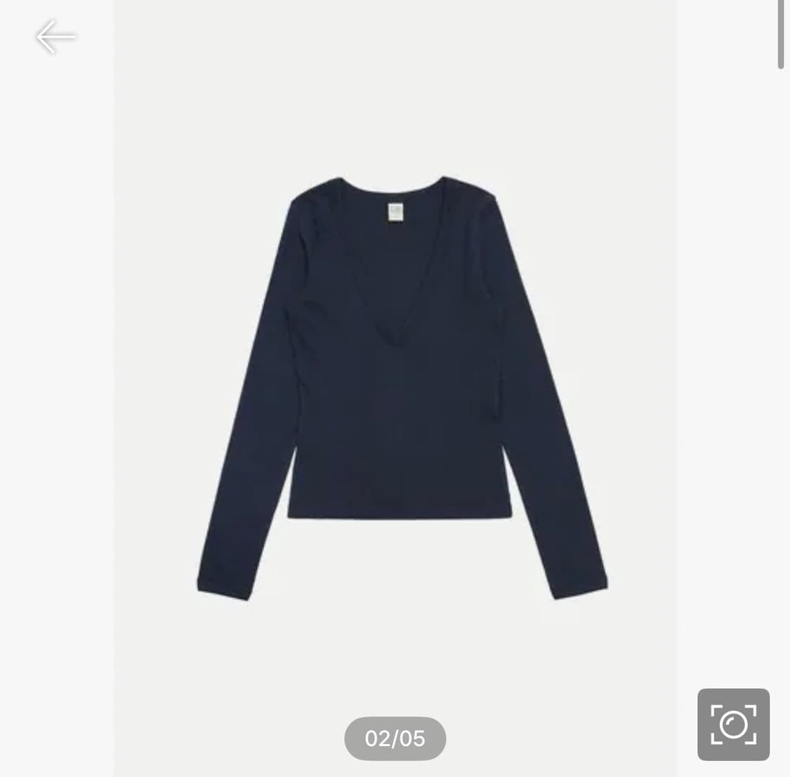 플로어플로어 25FW Dewi Longsleeve 네이비컬러 상품이미지1