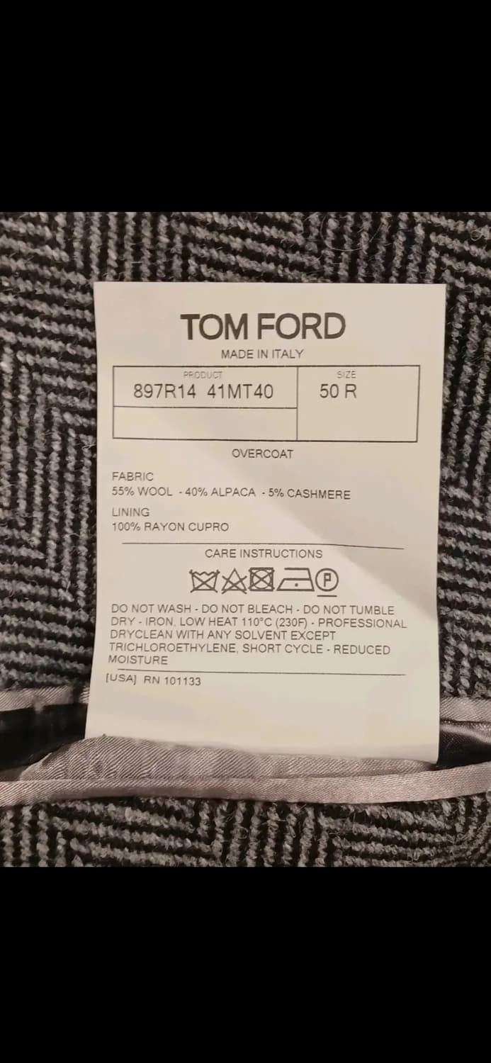 TOM FORD WOOL HARRINGBONE SINGLE COAT 상품이미지9