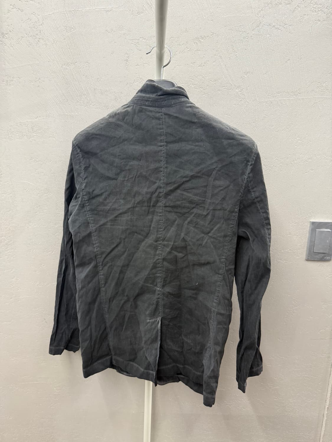 세네시 워시드 린넨 혼방 스탠드카라 3버튼 자켓 상품이미지5