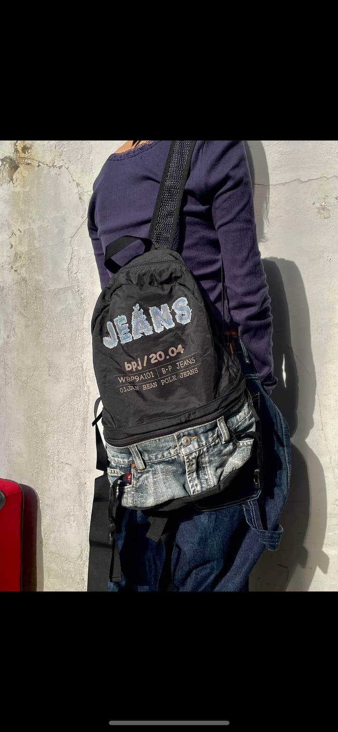 90s 빈폴 데님 백팩 올드스쿨 y2k 가방 os 상품이미지8
