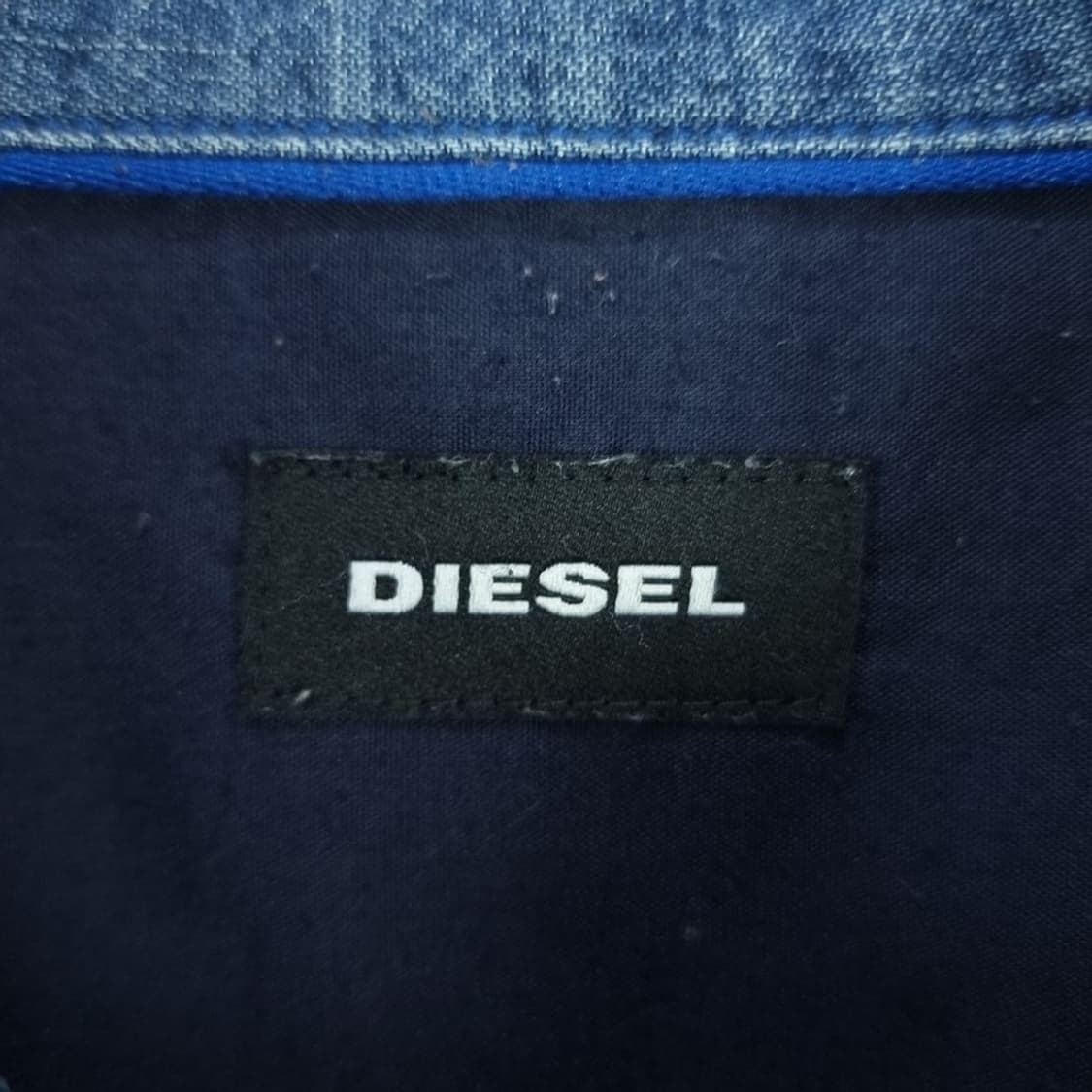 [디젤] 컬러 블럭 배색 데님 셔츠 P01428 상품이미지7