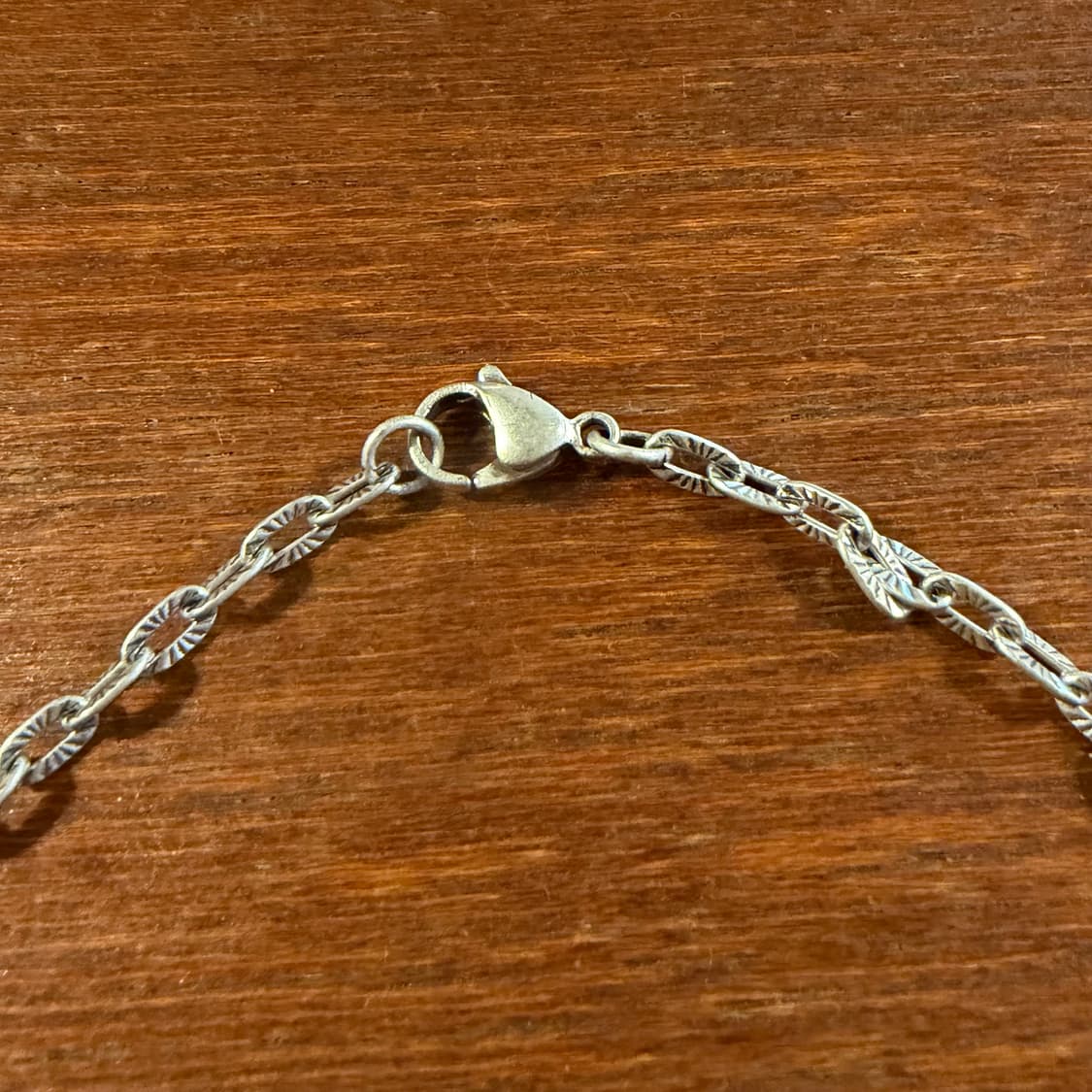 새상품 신주 실버코팅 각인 체인 목걸이 상품이미지6