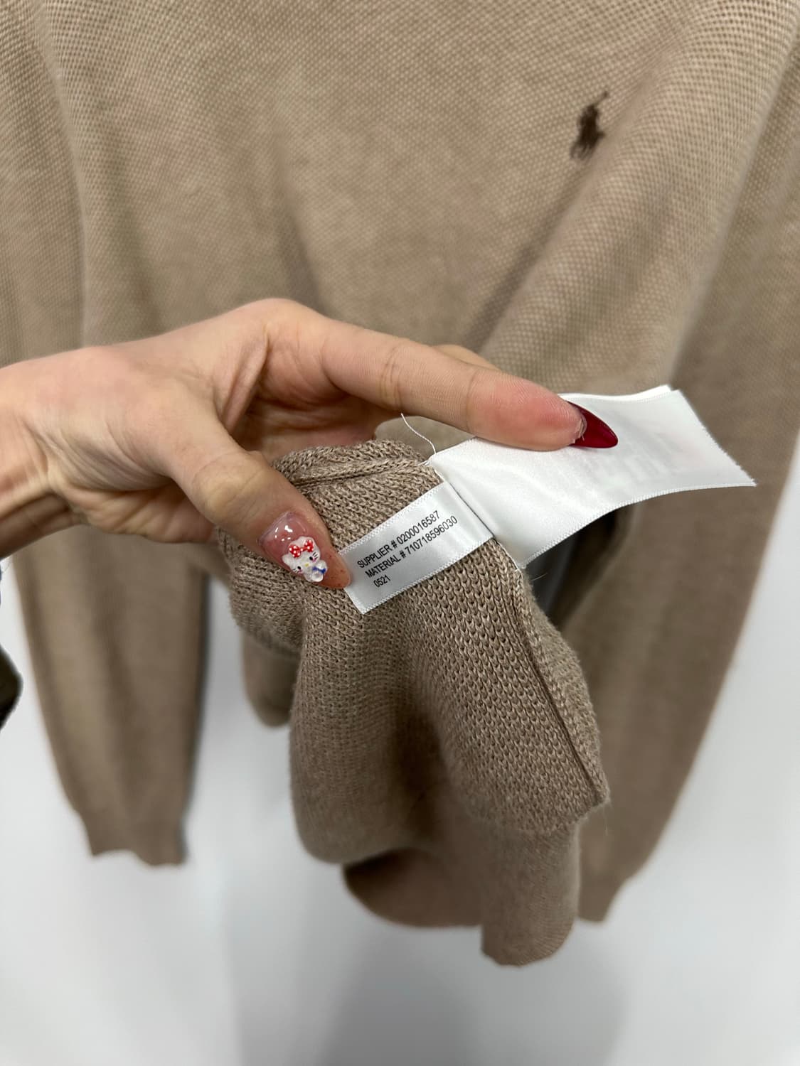 폴로 베이지 니트  상품이미지5