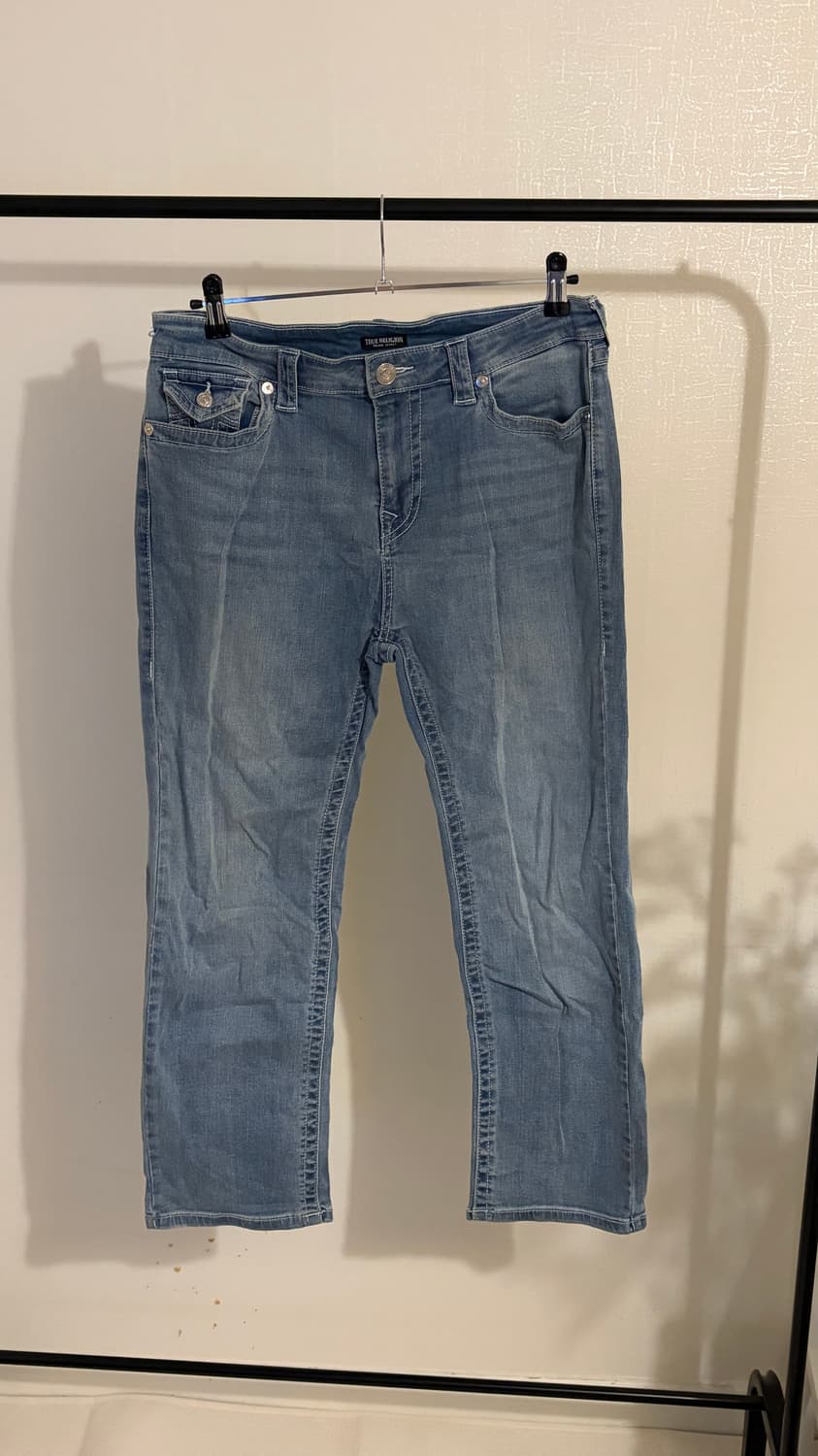 [True Religion] 00’s 빈티지 라이트워시 부츠컷 데님 상품이미지1