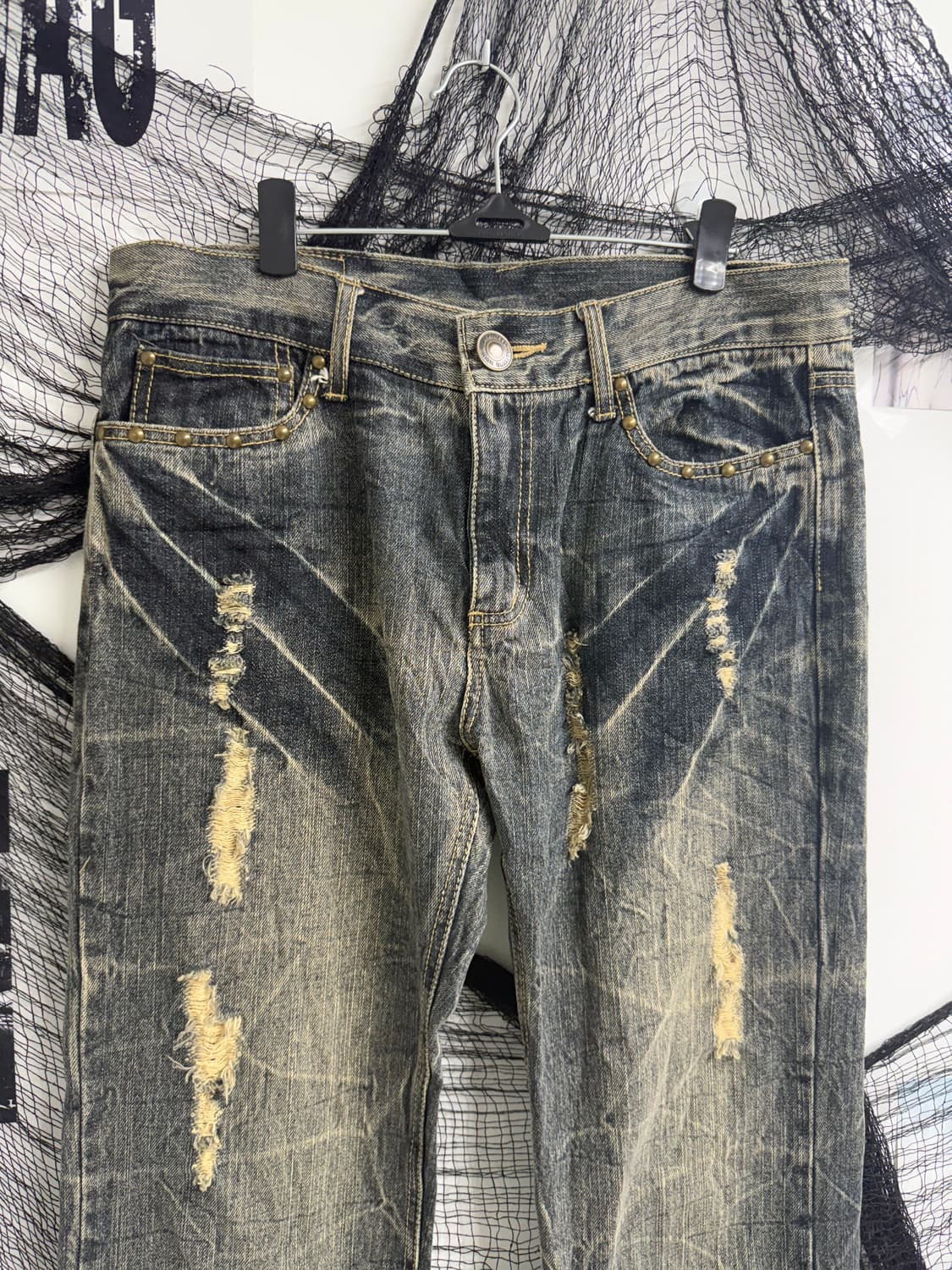 00s studs washing jeans 상품이미지2