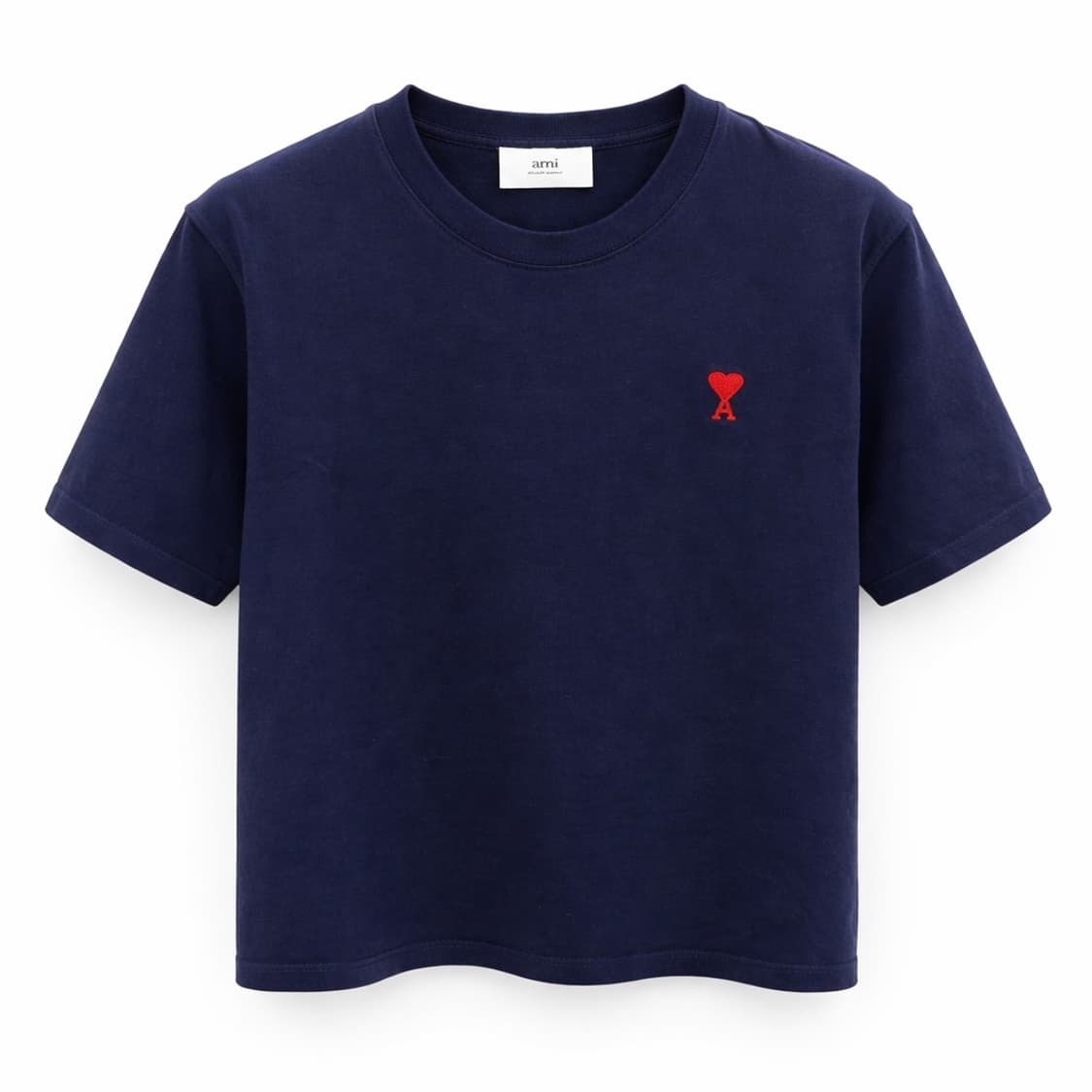 아미 스몰 하트 반팔티 네이비 M 상품이미지1
