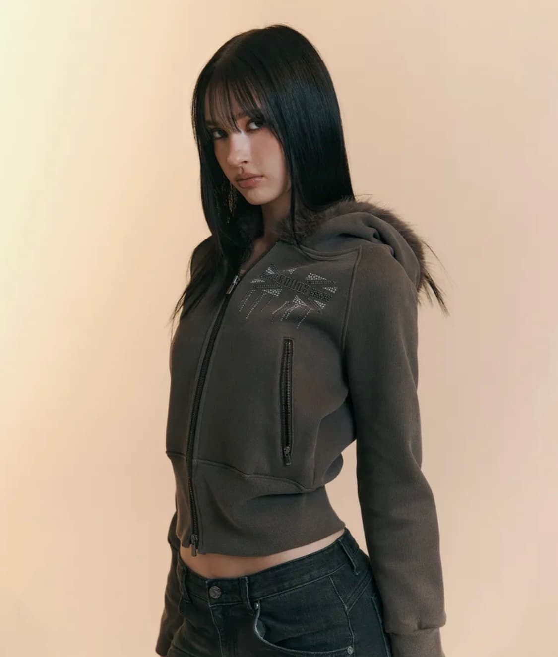 플리즈노팔로우 Becky Fur Hoodie Jacket 베키퍼후드집업 상품이미지3