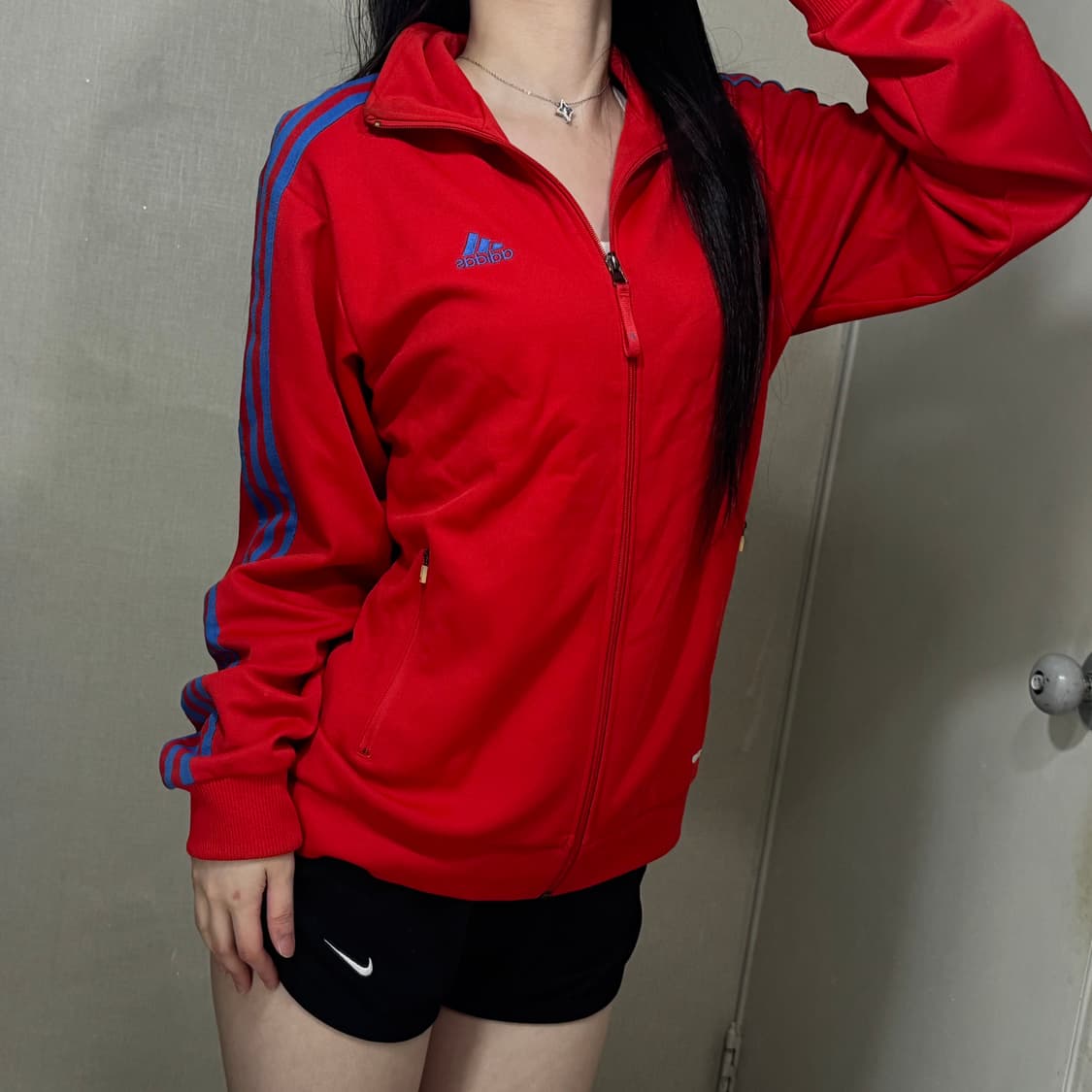 아디다스 삼선 트랙탑 져지 빨파 ❤️💙 상품이미지3