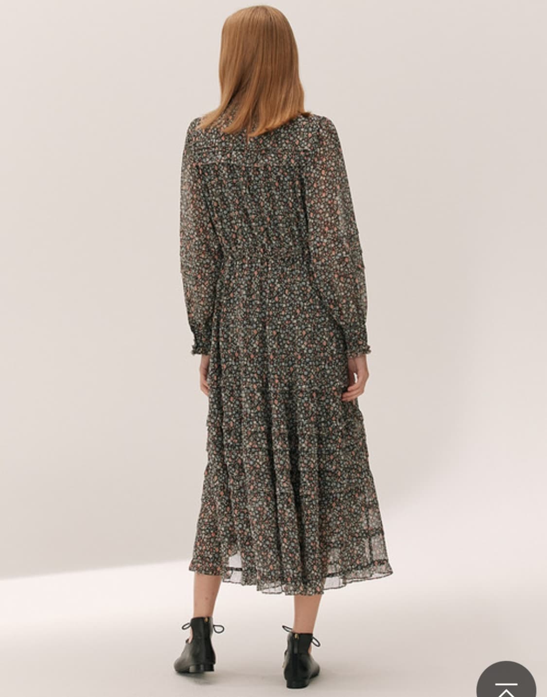 써스데이아일랜드 잔꽃 패턴 롱원피스 M사이즈 상품이미지2