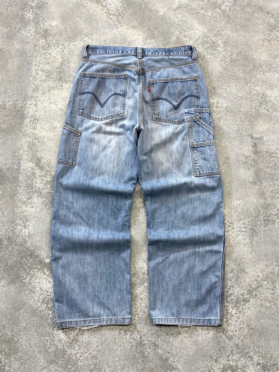 [33] 00s Levi's 리바이스 루즈핏 카펜터 와이드 데님팬츠 상품이미지6