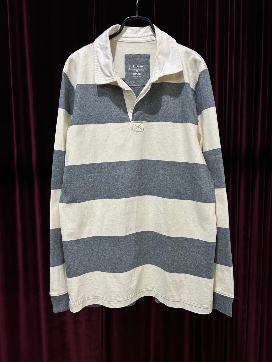 L.L.BEAN stripe pique shirts 상품이미지1