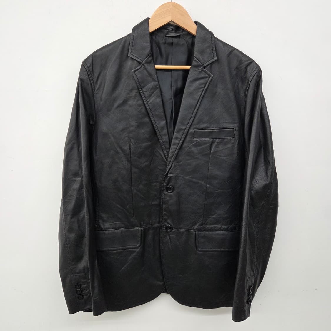 양가죽 블랙 남성 블레이저 자켓 남m 상품이미지2