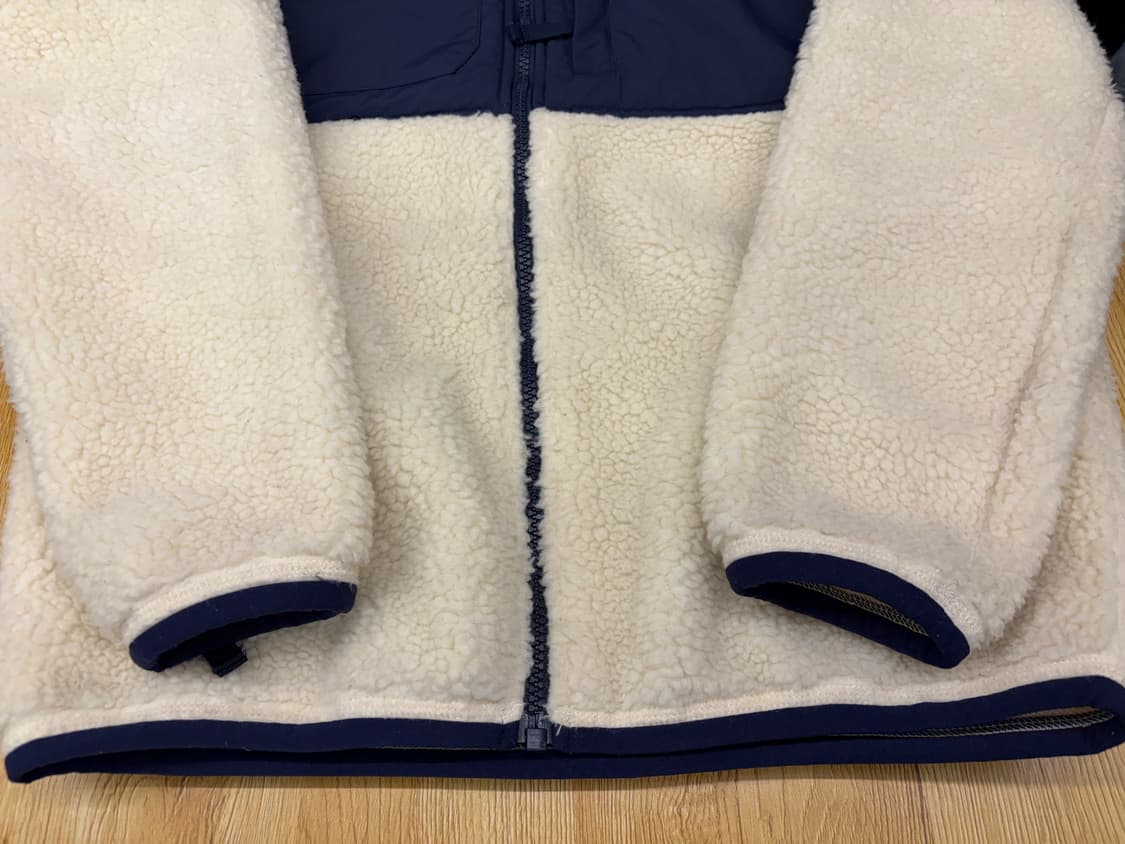 폴로 랄프로렌 네이비 양털 플리스 후리스 집업 자켓   xs   상품이미지3