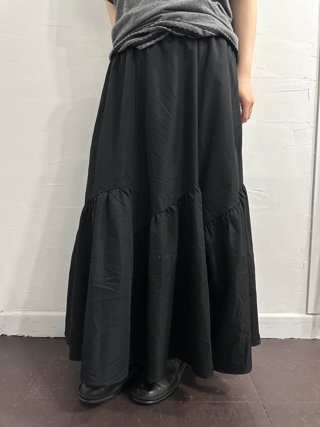 shirring long skirt 상품이미지1