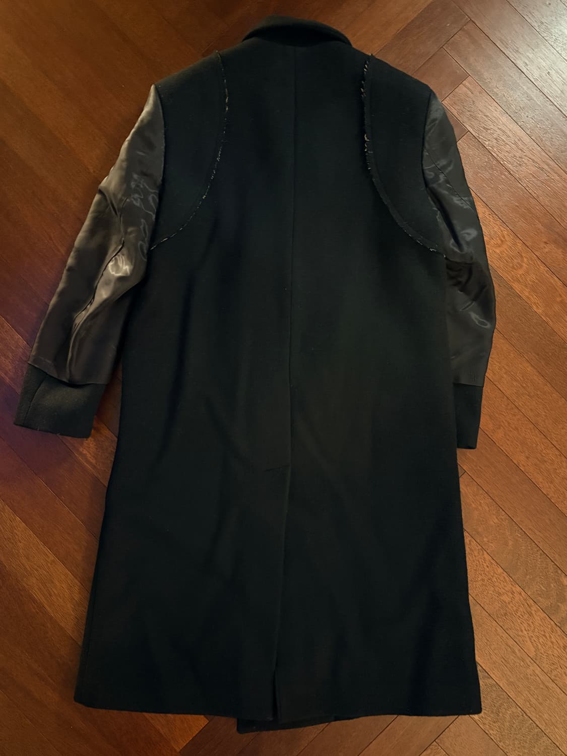 RE;CODE 블랙 더블 코트 상품이미지2