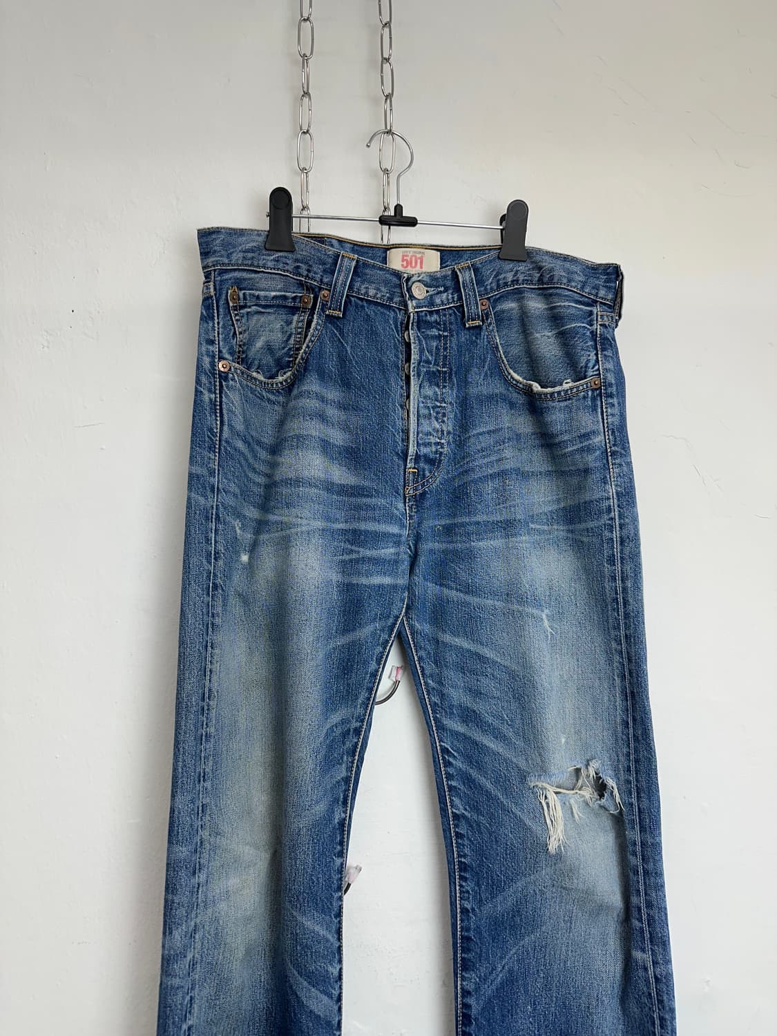 Levi’s 2000s 501 Button Fly Broken Denim 상품이미지6
