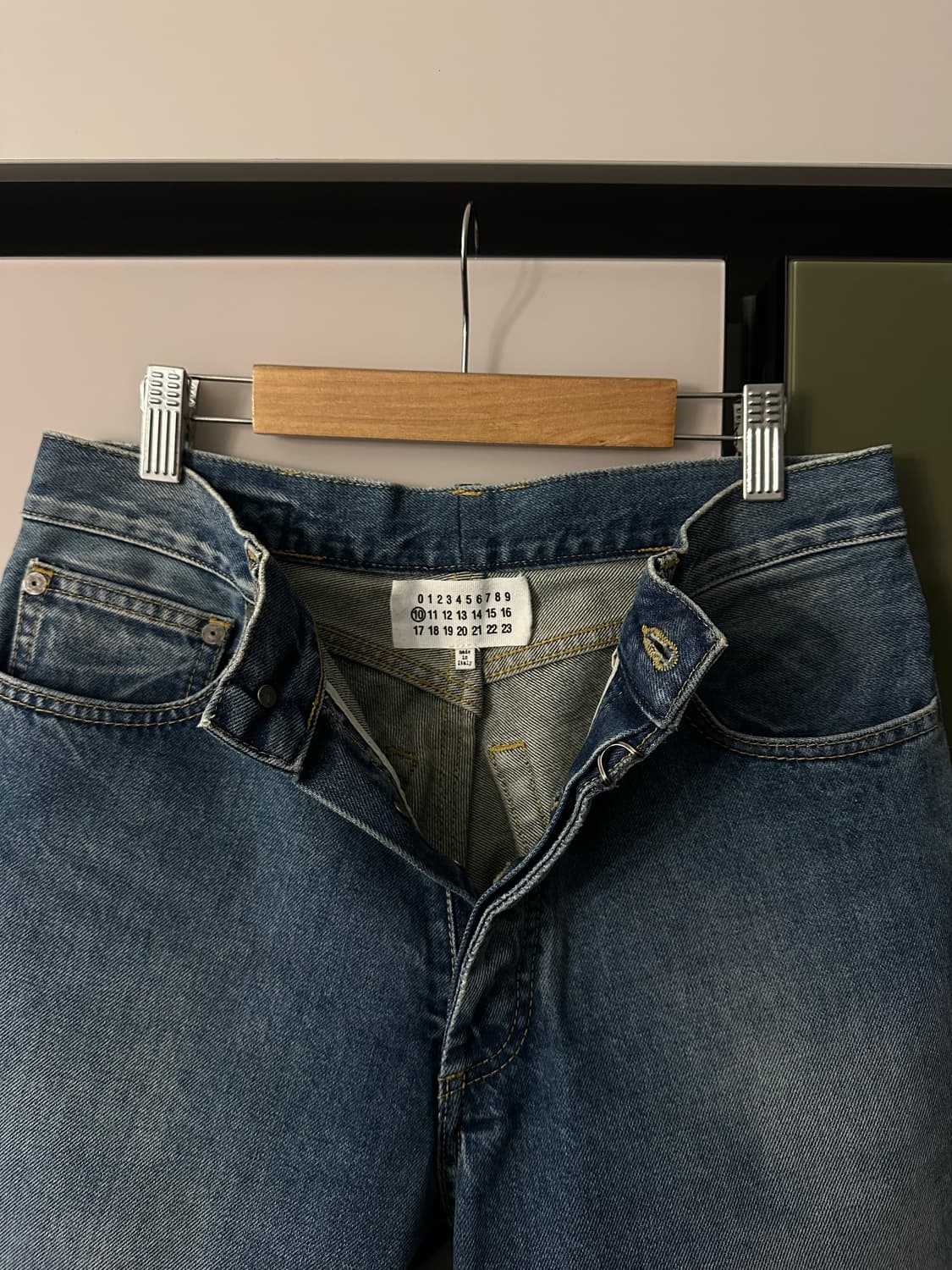 마르지엘라 백 스티치 데님 팬츠 상품이미지3