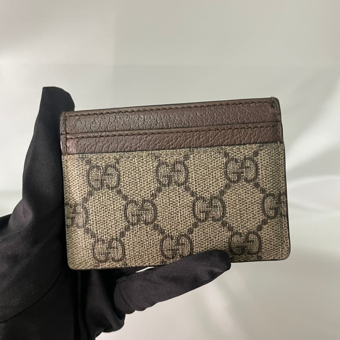 구찌 오피디아 카드지갑 브라운 GG수프림 단품 상품이미지6