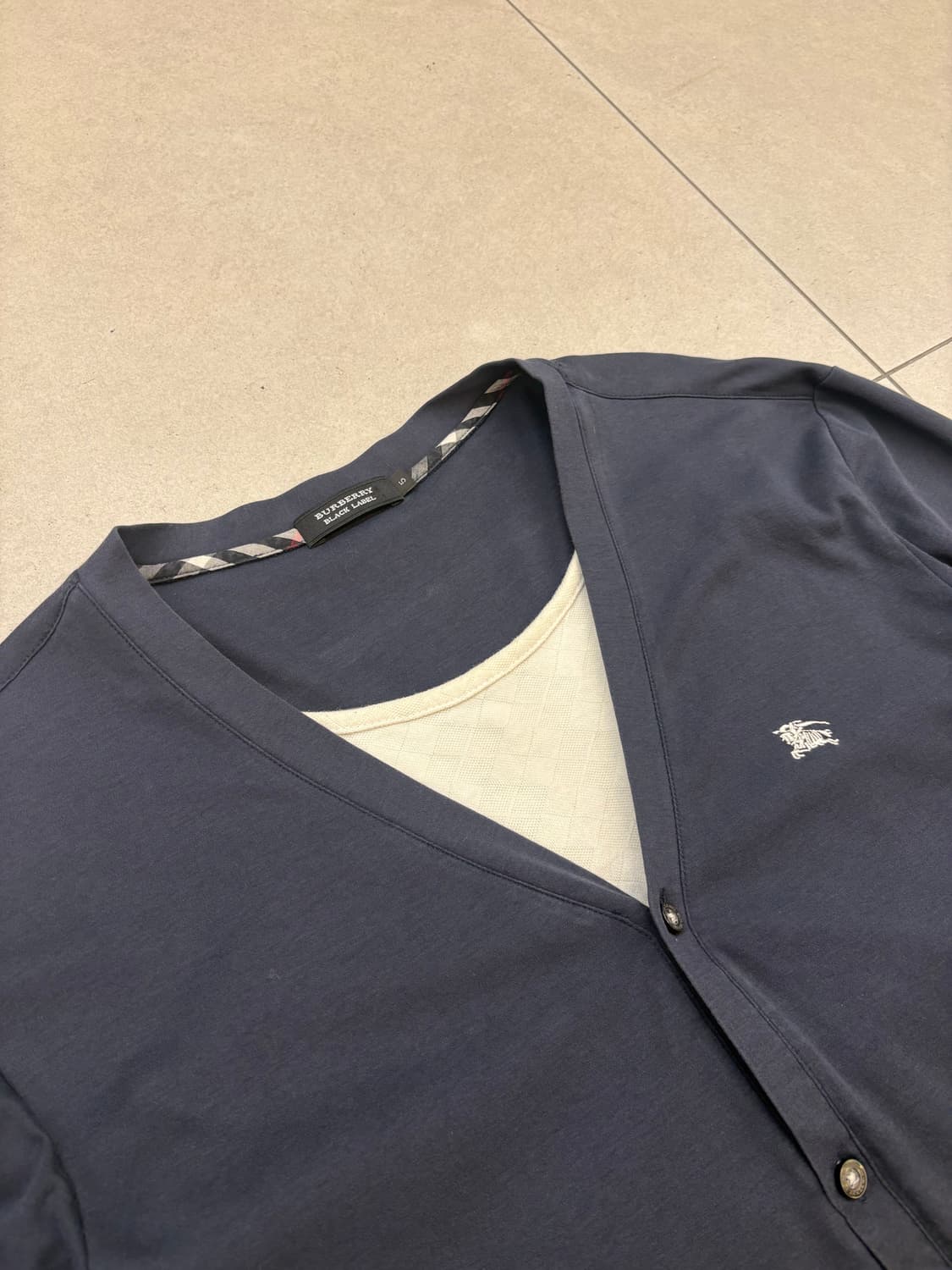 버버리 블랙라벨 레이어드 가디건 상품이미지4