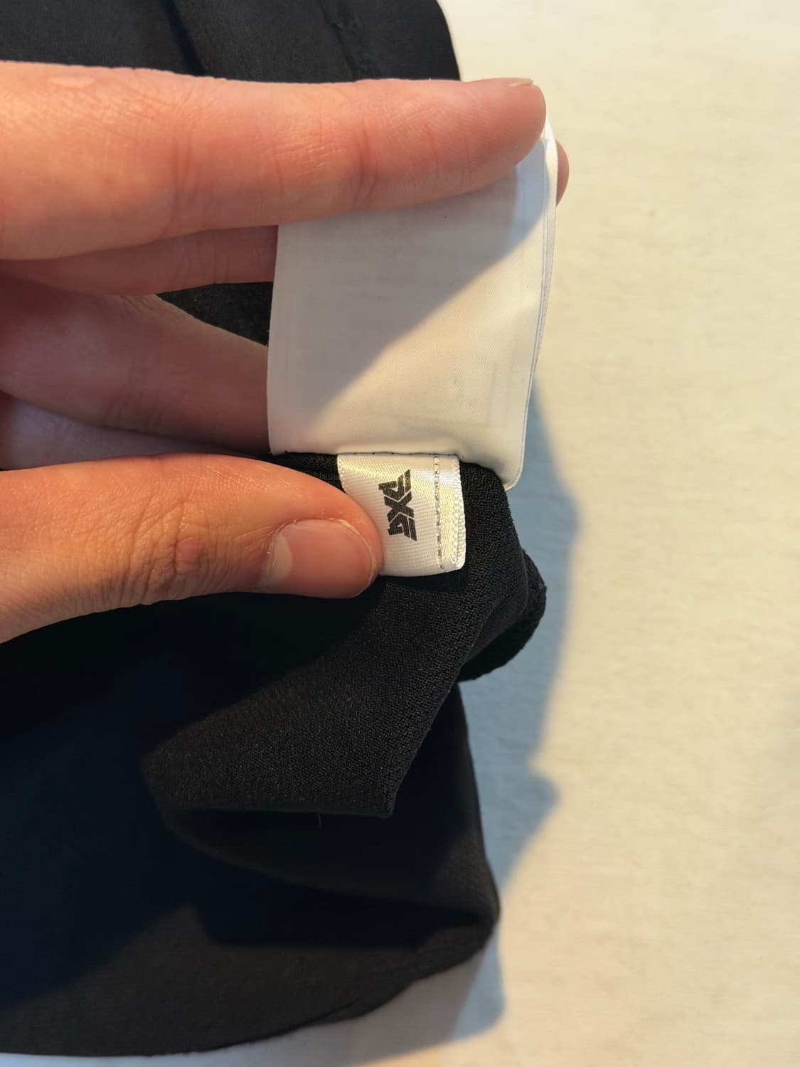 PXG 비대칭 카라 긴팔 카라티 화이트 상품이미지7