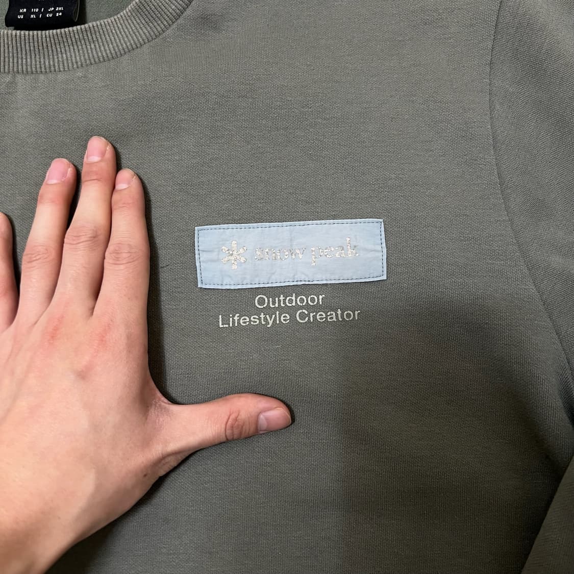 스노우피크 리플렉티브 맨투맨 XXL/110  상품이미지3