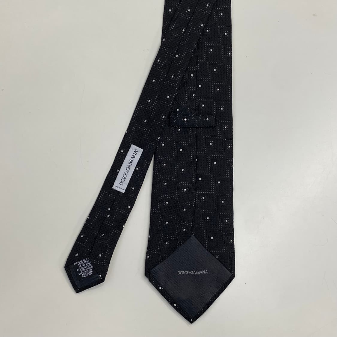 돌체 앤 가바나 (D&G) 블랙 명품 정품넥타이 상품이미지3