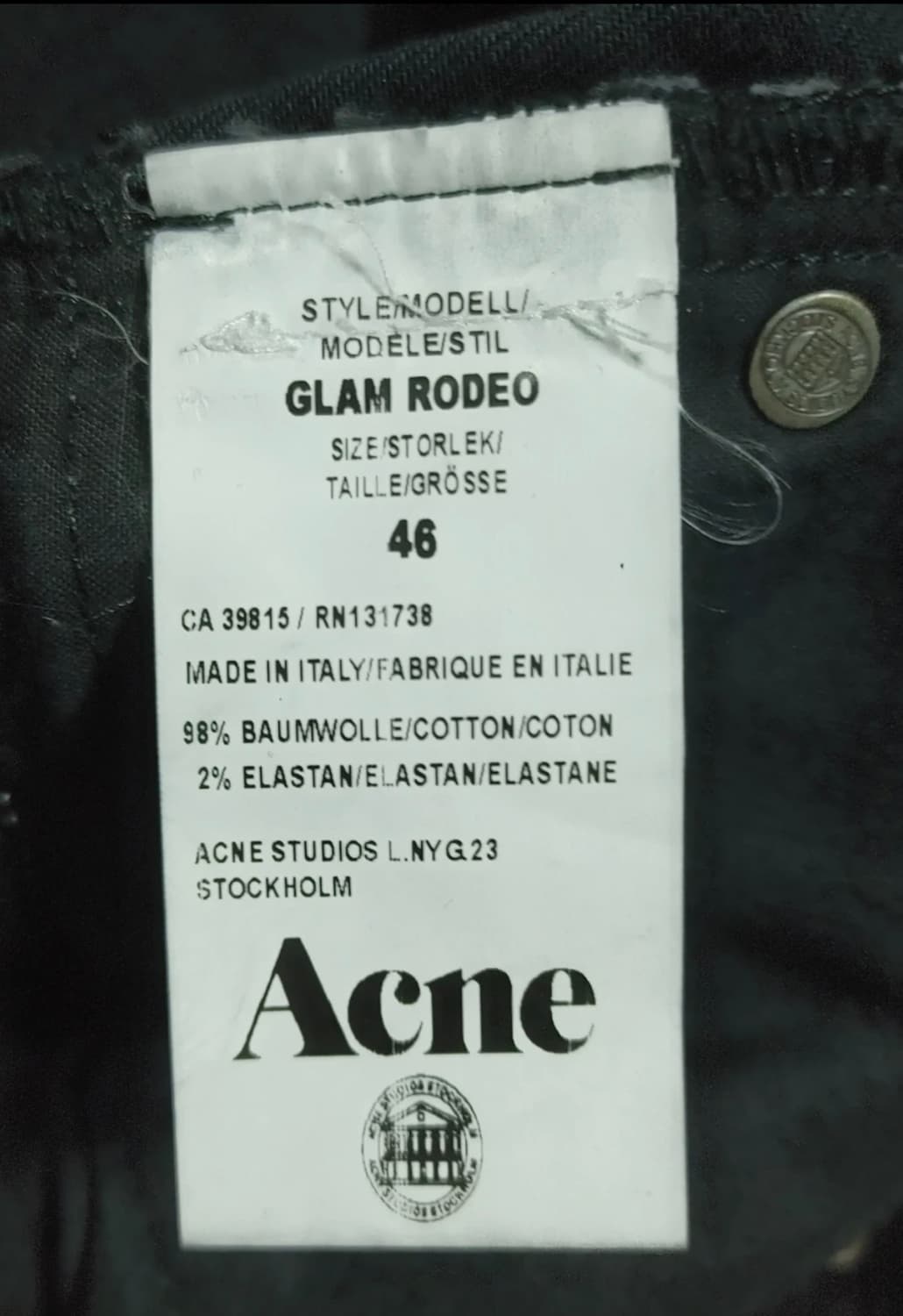 Acne studios bruce of LA rodeo jeans 상품이미지6