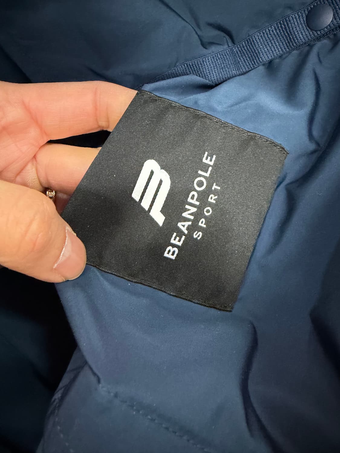 정품) 빈폴 남성 네이비 패딩 조끼 95 상품이미지6