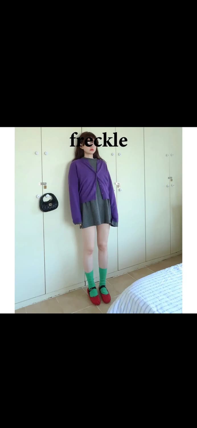 프레클 니트 원피스_차콜 상품이미지1